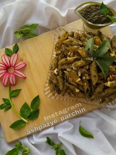 عکسی از دستور پاستا با سس پستو 🌸