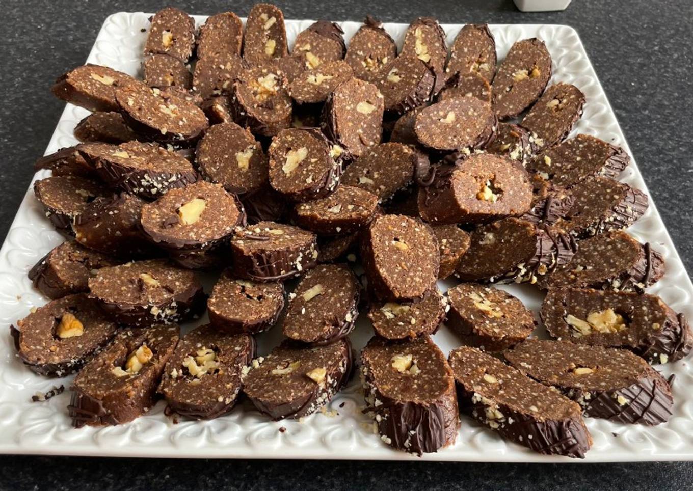 Lujoso fakkas de chocolate sin horno (galletas marroquís)