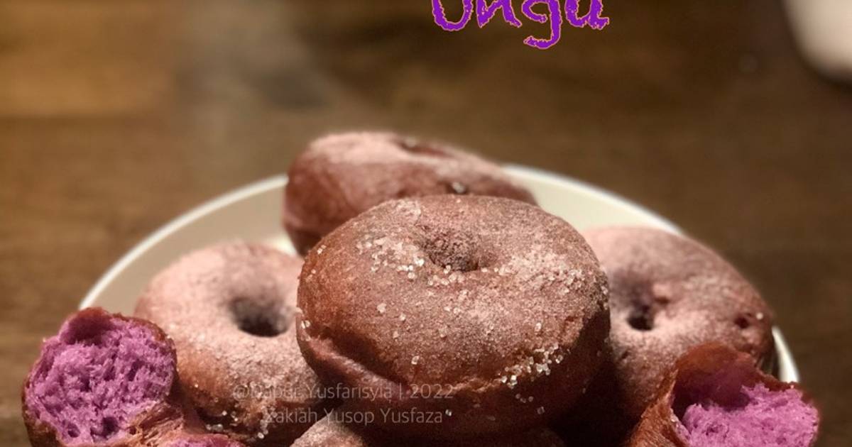 Resipi Donut Ubi Keledek Ungu Oleh Dapur Yusfarisyia Cookpad