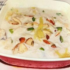 A picture of Chena mewa kheer.
