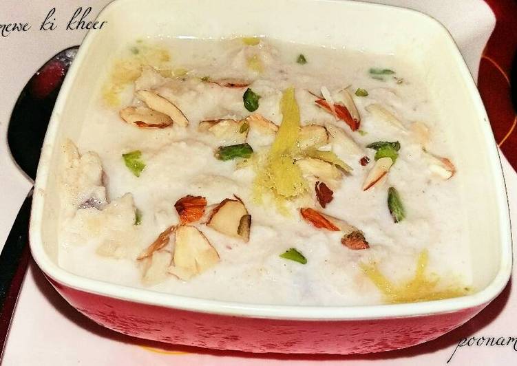 Recipe of Quick Chena mewa kheer