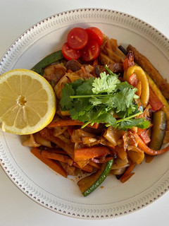 Una foto de Yakisoba de verduras