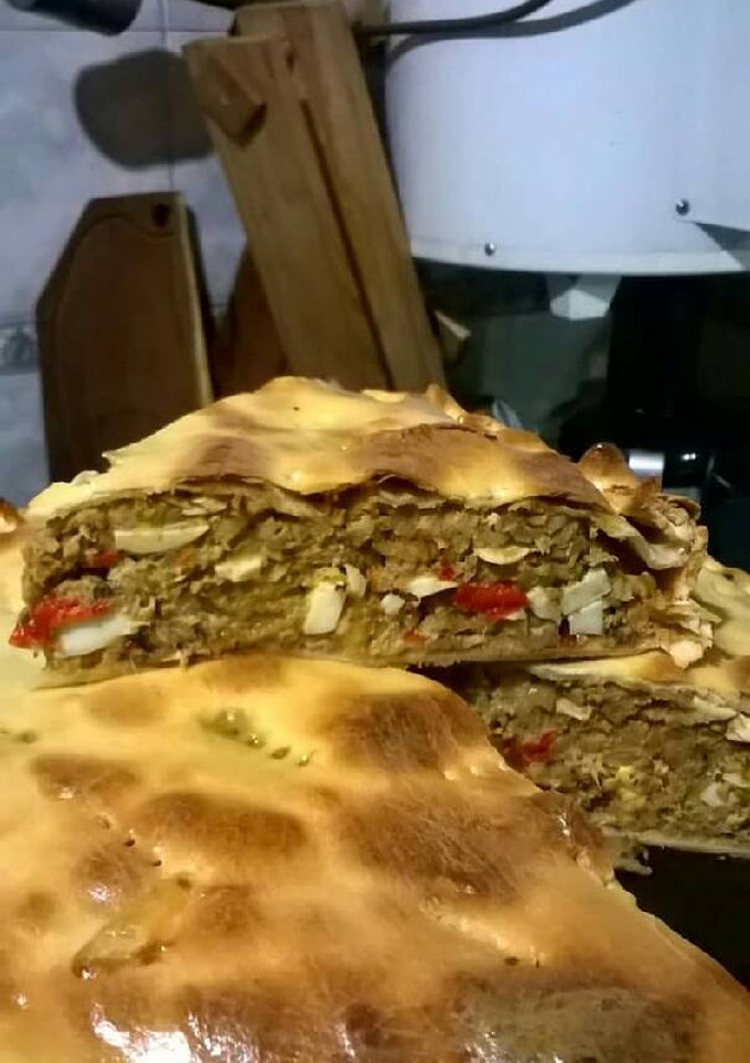 Una foto de Pascualina de pescado con arroz