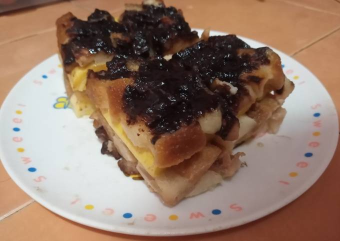 Resep Lapis pisang pinggiran roti tawar, Lezat Sekali