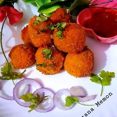 A picture of Crispy potato cheezy balls.