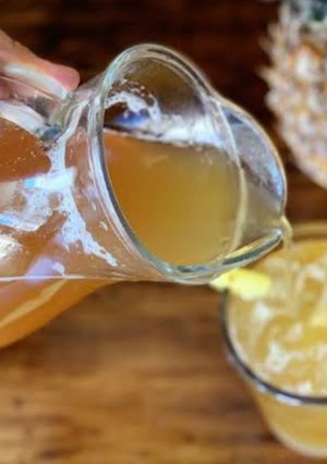 Una foto de Delicioso tepache de piña