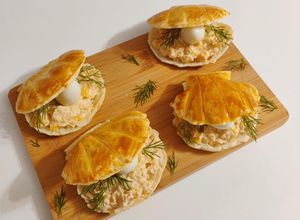 Une photo de Feuilleté aux crevettes