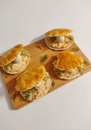 Une photo de Feuilleté aux crevettes