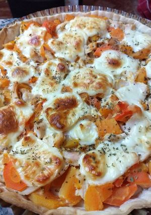 Una foto de Tarta de pollo y zapallito