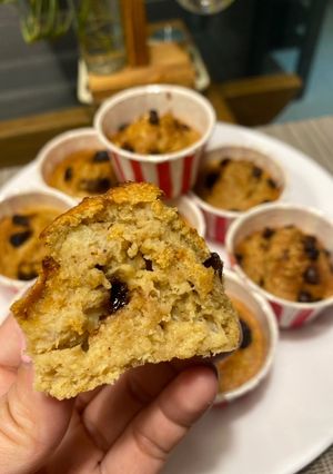 A picture of Banana Oat Cake in Air Fryer.