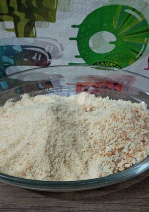 عکسی از دستور آرد سوخاری با نان تست و کنار نان تست