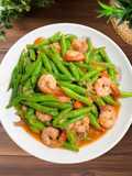 Tumis buncis udang