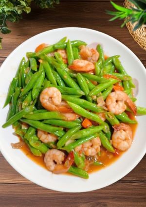 Foto resep Tumis buncis udang