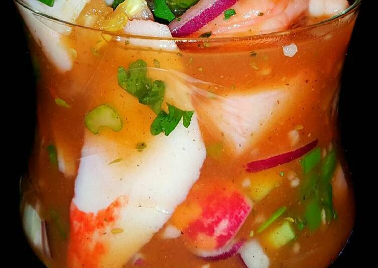 Simple Way to Make Homemade Mike&#39;s &#34;50 Shades of HEY!&#34; Ceviche