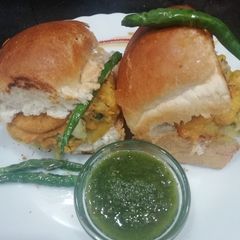 A picture of Vada Pav.