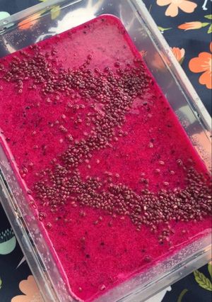 Foto resep Healthy Dragon Fruit Jell-O