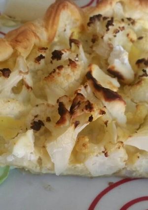 Une photo de Tarte Chou fleur et chèvre