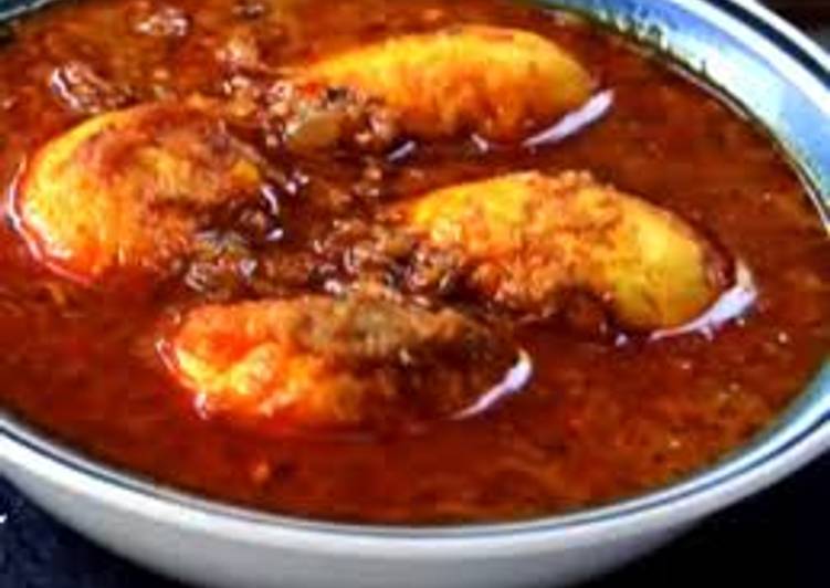 Tuesday Fresh Bengali chana dal egg curry recipe