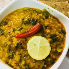 Moong dal Palak A picture of Moong dal Palak.