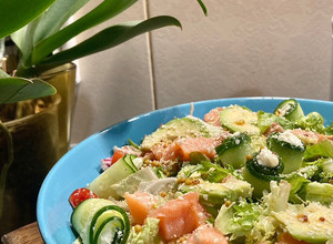 Фото Святковий салат з лососем 🥗.