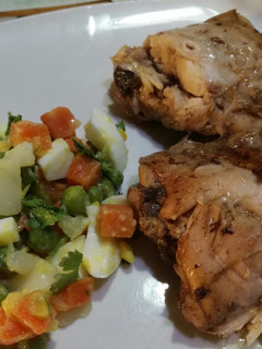 Una foto de Pollo al horno