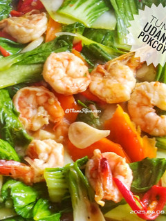 Foto resep Tumis Udang Pokcoy