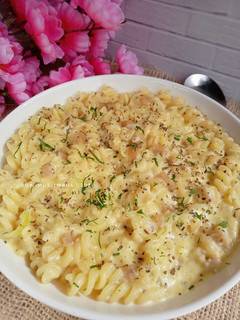 Foto resep Fusilli Saus Carbonara