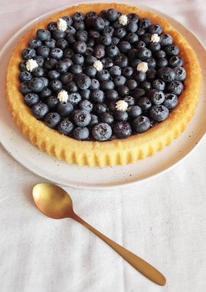 Une photo de Gâteau myrtilles