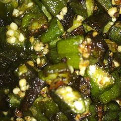 A picture of Lady's finger stir fry.