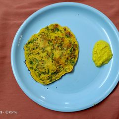 A picture of Fenugreek Chilla.
