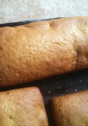 Una foto de Budín de vainilla con nueces