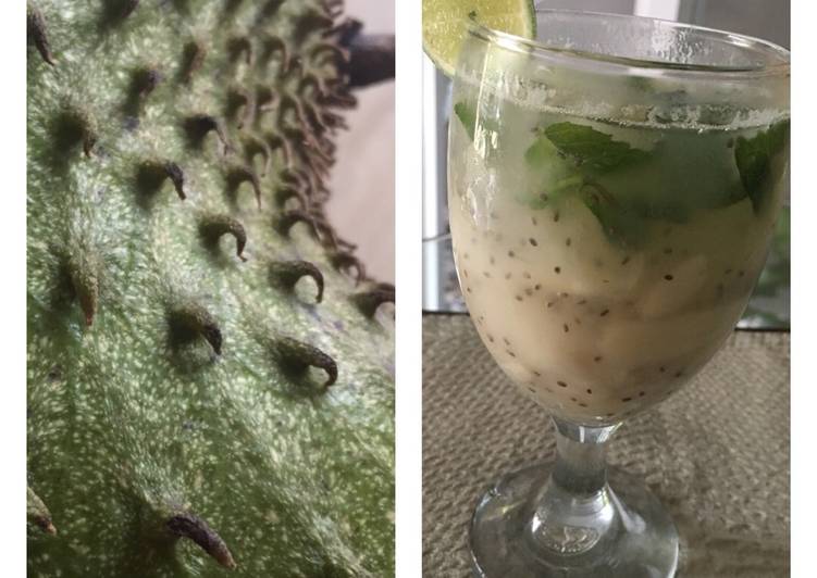 Rahasia Membuat Es Sirsak Chia Seed Lime yang Lezat