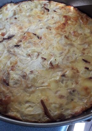Una foto de Quiche de cebolla sin gluten