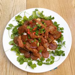 A picture of Korean braised pork ribs (Non-spicy).