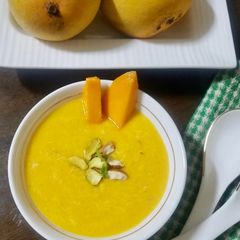 Alphonso Mango Kheer A picture of Alphonso Mango Kheer.
