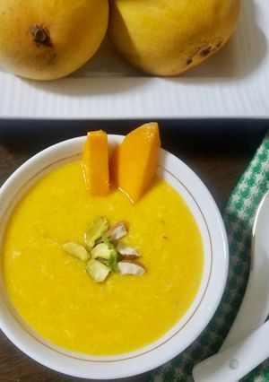 A picture of Alphonso Mango Kheer.