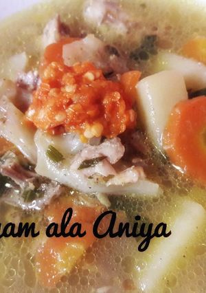 Foto resep Sop Tulangan Ayam ala Aniya