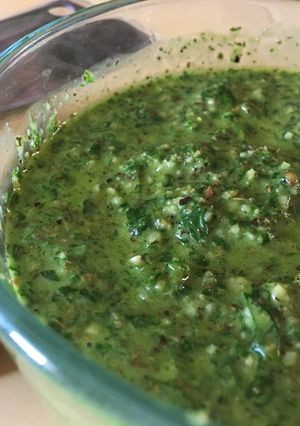 Una foto de Chimichurri casero