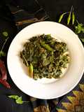 Sojne Shak Bhaja (Moringa / Drumstick Leaves Stir Fry - Bong style)