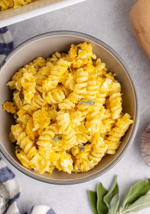 A picture of Butternut Squash Feta Pasta.