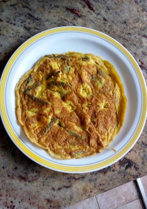 Una foto de Tortilla de espárragos trigueros