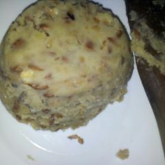 A picture of Mashed potatoes #theme challenge.