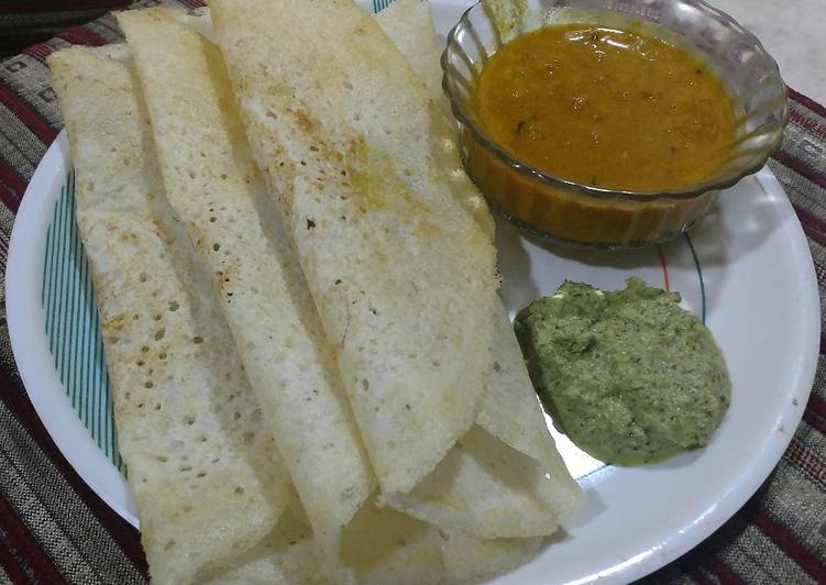 Sambhar dosa with chutney