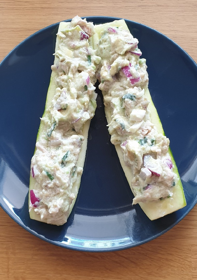 Una foto de Pepino relleno