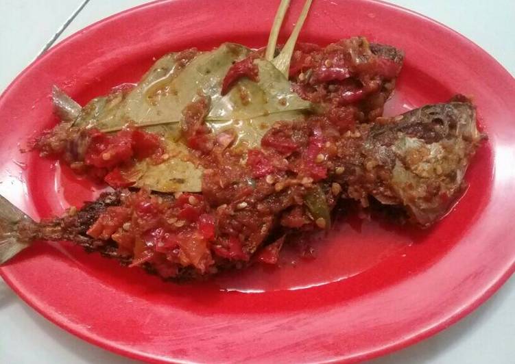Ikan kembung sambel pedas manis