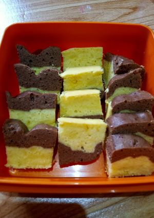 Foto resep Bolu Tape mix Coklat Kukus