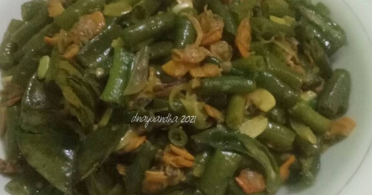 Resep Kacang Panjang Tumis Kerang Asin oleh Dina Yuandha Cookpad