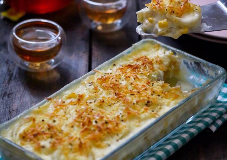 Resep Potato Au Gratin ala saya (a.k.a Kentang Jagung Susu) yang Enak Banget