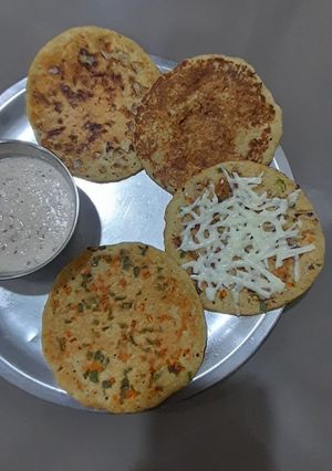 A picture of Assorted Mini Adai- TamilNadu's evening snacks.