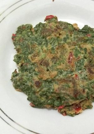 Foto resep Daun singkong goreng telur